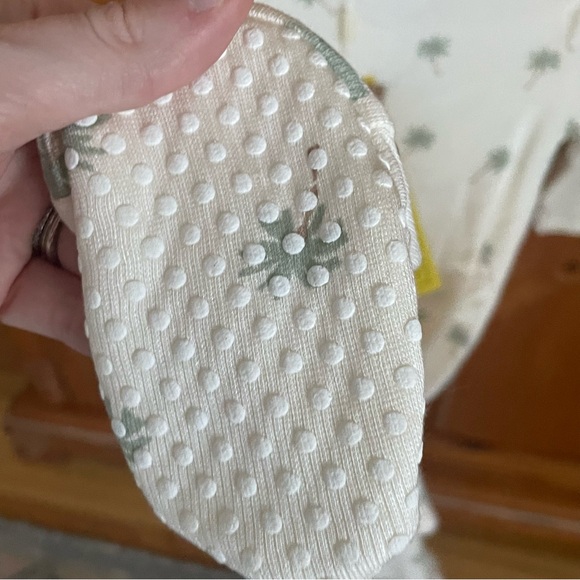 NWT Angel Dear Modal Rib Fabric Palm Tree Print Footie Pajama - Picture 4 of 8